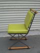 Cleo Baldon Terra Vtg Mid Century Modern Iron Oak Side Chair Eames Tony Paul Era Mid-Century Modernism photo 6
