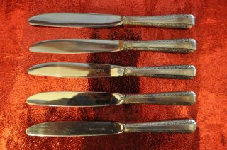 5 1934 Towle 2 Candlelight Sterling Silver 4 Dinner Knives 8.  5 Inch photo
