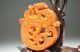 Delicate Chinese Old Jade Hand Carved Hollow Out Pendant - - - Fly Beast Ok4 Necklaces & Pendants photo 1