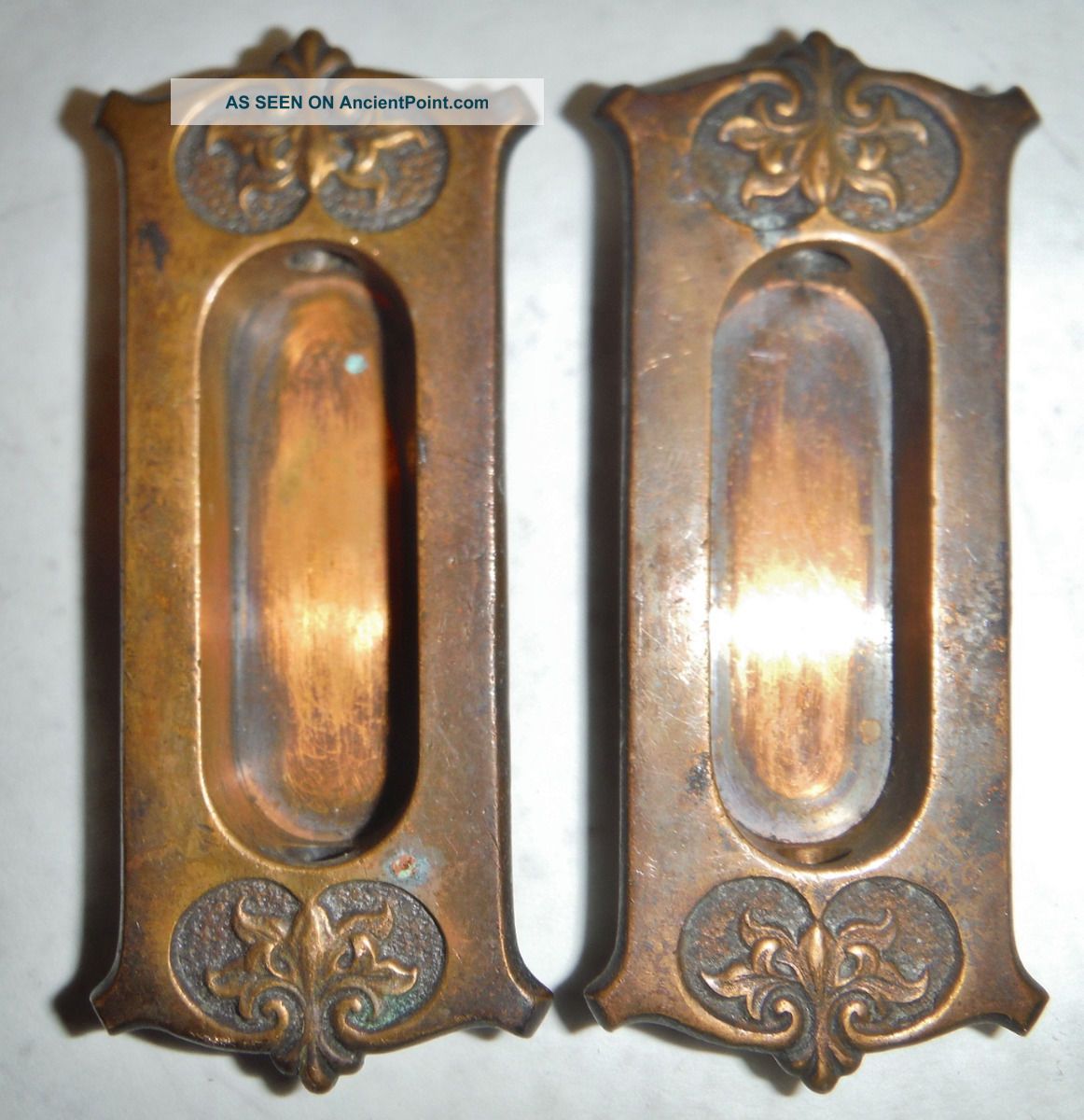 Brass,  Victorian Pocket Door Pulls,  Hardware, Door Knobs & Handles photo