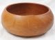 Danish Modern Turned Wood Teak Bowl 12x5 Mid Century Wooden Unsigned Mid-Century Modernism photo 1