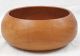 Danish Modern Turned Wood Teak Bowl 12x5 Mid Century Wooden Unsigned Mid-Century Modernism photo 3