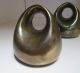 Ben Seibel For Jenfred Abstract Sculptural Bookends,  Gorgeous Patina,  Signed Mid-Century Modernism photo 3
