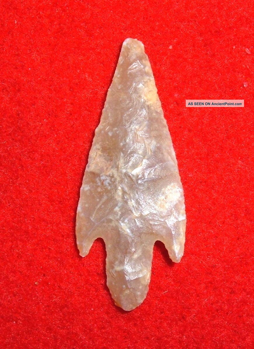 Fine Translucent Neolithic Stemmed Point,  Prehistoric African Arrowhead Neolithic & Paleolithic photo