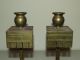 Antique Brass Art Deco Candlesticks Candle Holders Art Deco photo 2