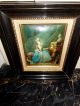 Portrait On Enamel Depicting The Sister Of Law Of Marie Antoinette,  Marie Victorian photo 1