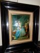 Portrait On Enamel Depicting The Sister Of Law Of Marie Antoinette,  Marie Victorian photo 2