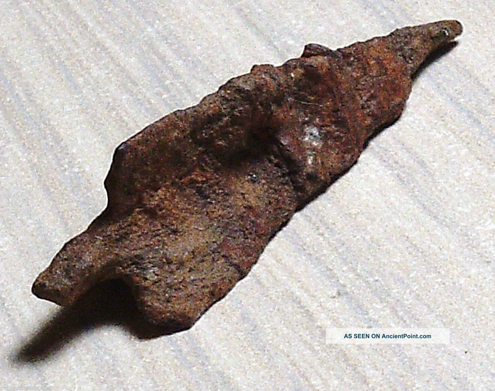 Imperial Roman Iron Arrowhead.  Relic.  Trilobate 1st - 3rd Century Roman photo