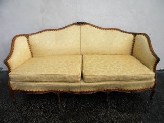 French Walnut Carved Couch / Sofa 5575 photo