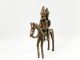 Antique Rare African Tribal Dogon Cast Bronze Horse Riding Duo Sculptures & Statues photo 7