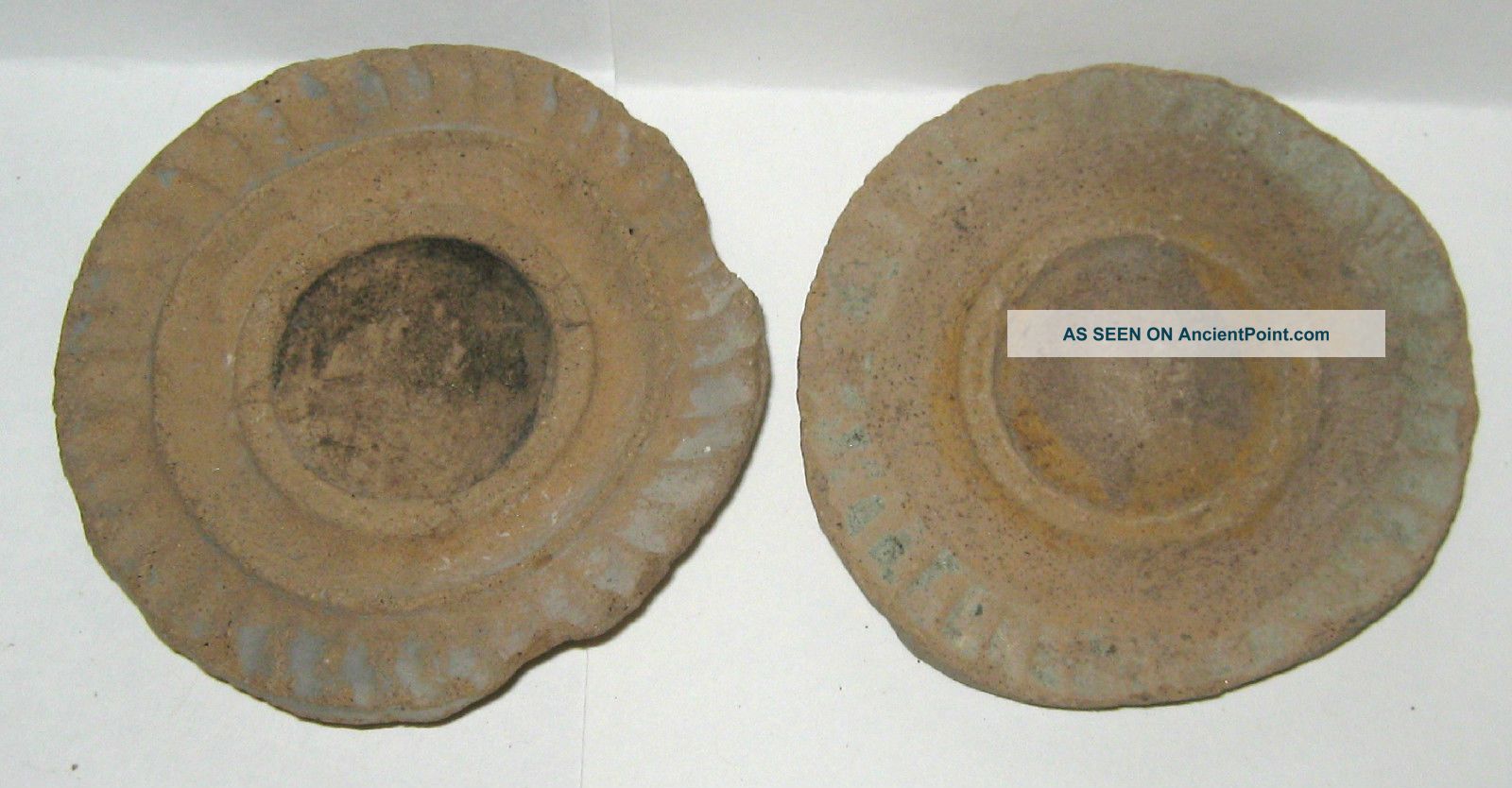 Pre - Columbian Teotihuacan,  Terracotta Mirror,  Plate,  Decoration Pottery (?) Disc1 The Americas photo