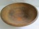Vintage Wood Munising Dough/chopping Bowl W/ Rim - Out Of Round - 11 