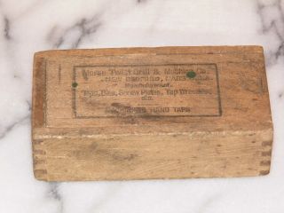 Vintage Wooden Dovetail Box 2 1/4 