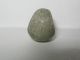 Pre - Columbian,  Mexico - Bi - Conical Green Stone Bead 1d The Americas photo 1