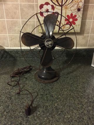 Vintage Electric Westinghouse Oscillating Fan 803008a Needs Work. photo