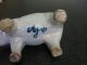 Vintage/antique Porcelain Hippo Animal Figurine,  Marked But Dont Know Mark. African photo 3