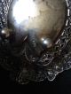 Antique English Silver Ornate And Pretty Pin/trinket Dish Hallmark Chester 1908 Other Antique Sterling Silver photo 10