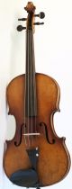 Old Fine German Violin Lab Ruggieri Geige Violon Violine Violino Viola Appr 1880 String photo 1