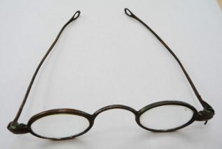 18th Century Temple Eye Glasses,  Spectacles,  C Bridge photo