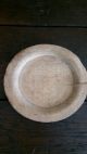 Early Antique Primitive Treen Ware Plate Aafa Primitives photo 2