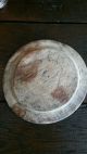 Early Antique Primitive Treen Ware Plate Aafa Primitives photo 3