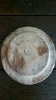 Early Antique Primitive Treen Ware Plate Aafa Primitives photo 4