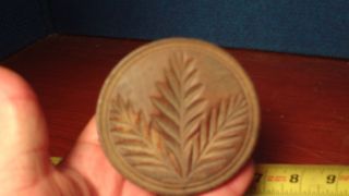 Antique Carved Butter Stamp Butter Print Butter Mold 2 photo