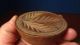Antique Carved Butter Stamp Butter Print Butter Mold 2 Primitives photo 3