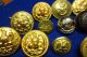 Antique Military Buttons Navy Cadet Gaunt Paris Shaw Patterson Extra Rich Gilt Buttons photo 1