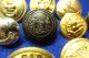 Antique Military Buttons Navy Cadet Gaunt Paris Shaw Patterson Extra Rich Gilt Buttons photo 5