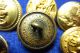 Antique Military Buttons Navy Cadet Gaunt Paris Shaw Patterson Extra Rich Gilt Buttons photo 6