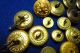 Antique Military Buttons Navy Cadet Gaunt Paris Shaw Patterson Extra Rich Gilt Buttons photo 8