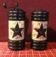Primitive Crackle Salt & Pepper,  Napkin Holder,  Candle Holder Country Decor Primitives photo 4