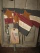 Primitive Grungy Patriotic American Usa Flag Pokes Tucks Ornies Folkart 4th July Primitives photo 1