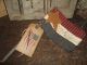 Primitive Grungy Patriotic American Usa Flag Pokes Tucks Ornies Folkart 4th July Primitives photo 2