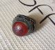 Men Old Islamic Ring Agate Aqeeq Afghan Antique Vtg Engraved Calligraphy Sz 7.  5 Islamic photo 2