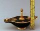 Rare Christofle Bronze Lamp Empire Candle Stick Dark Patina Signed Dinanderie Metalware photo 3