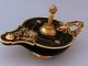 Rare Christofle Bronze Lamp Empire Candle Stick Dark Patina Signed Dinanderie Metalware photo 5