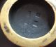 Rare Christofle Bronze Lamp Empire Candle Stick Dark Patina Signed Dinanderie Metalware photo 8
