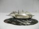 The Sailboat Of Sterling Silver.  130g/ 4.  59oz.  2 Masts.  Japanese Antique. Other Antique Sterling Silver photo 9