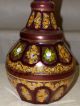 Hand Painted Bohemian Style Glass Decanter Persian / Islamic Middle East photo 2