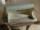 Primitive Antique Shabby Robins Egg Blue Wood Bench Stool Primitives photo 2