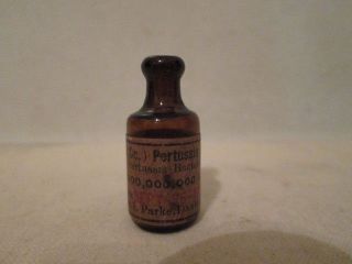Extremely Rare Sept 25 1918 Pertussis Vaccine Mini Bottle 1cc Parke Davis photo