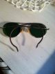 Vintage Bausch & Lomb Aviator Bomber Sunglasses Green Tint Optical photo 1