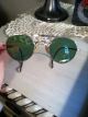 Vintage Bausch & Lomb Aviator Bomber Sunglasses Green Tint Optical photo 3