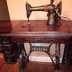 Antique Singer Treadle Sewing Machine Treadle Table Cabinet Sewing Machines photo 5
