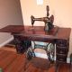 Antique Singer Treadle Sewing Machine Treadle Table Cabinet Sewing Machines photo 6