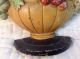 Antique Hubley Flower Basket Doorstop Fruit Bowl 456 With Best Paint Metalware photo 2