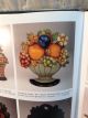 Antique Hubley Flower Basket Doorstop Fruit Bowl 456 With Best Paint Metalware photo 6
