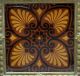 Antique 19th C Minton Hollins Aesthetic Art Craft Tile Pottery Brass Trivet Tray Trivets photo 2